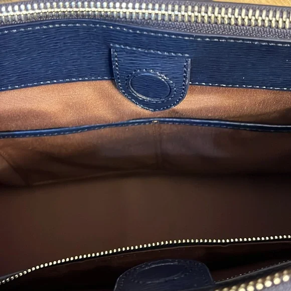 Lauren Ralph Lauren Navy Blue Newbury DoubleZip Shopper NWT
